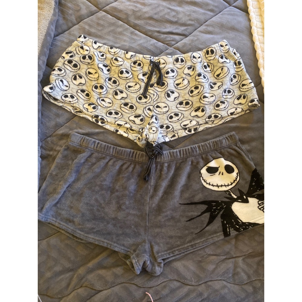 Disney Nightmare Before Christmas Jack Skellington Plush Pajama Shorts Set‎ 3XL - Picture 1 of 4